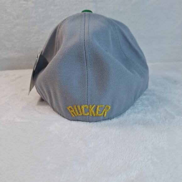 Rucker Vintage Basketball Cap Hat By Stall & Dean Size 7 Gray Green Logo - Picture 5 of 8